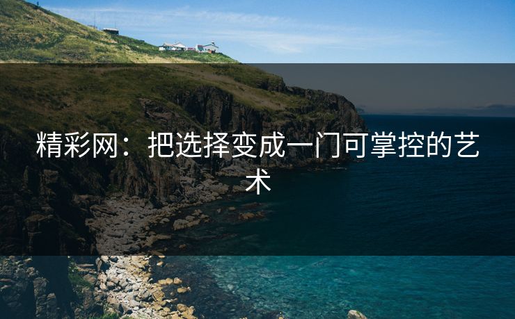精彩网：把选择变成一门可掌控的艺术